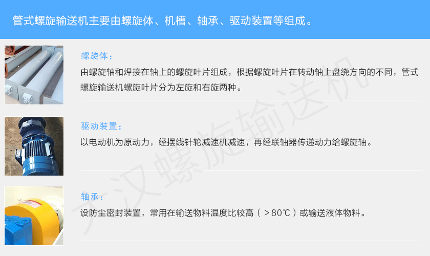 管(guǎn)式(shì)螺旋輸送機細節展示(shì)