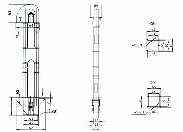 TD鬥式提（tí）升機結構圖
